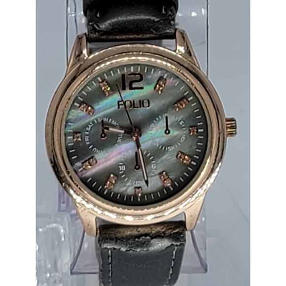 FOLIO Women's Beautiful Watch Gray/Rose Gold model FMDFOL054
